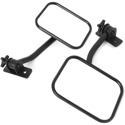 Rétroviseur Carré de Voiture de Rechange Colonne Montant A Latéral Accessoire de Voiture Adapté pour Jeep Wrangler gray