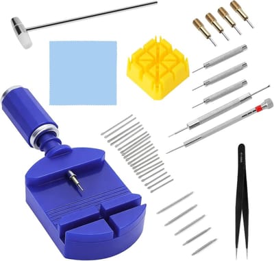 Complete Horloge Reparatieset met Veerpin Gereedschap, Horlogeband Verkleining, en Professionele Horloge Tools voor Mannen