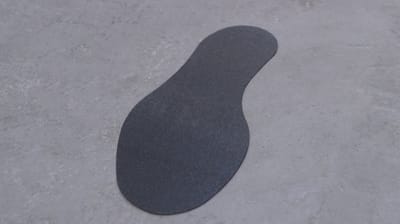 Voetstap Rechts - Geel 100 x 300 mm Vlak