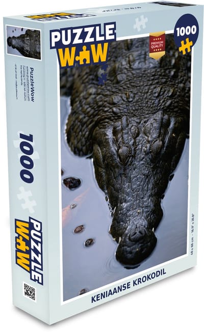 Puzzel Reptielen - Krokodil - Afrika - Legpuzzel - Puzzel 1000 stukjes volwassenen