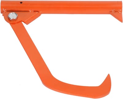 Houthaak Roestvrij Staal - Log Lifter - Boomstammen Verplaatsen - Moeiteloos Zware Lasten - Tot 15.5 Inch - Oranje