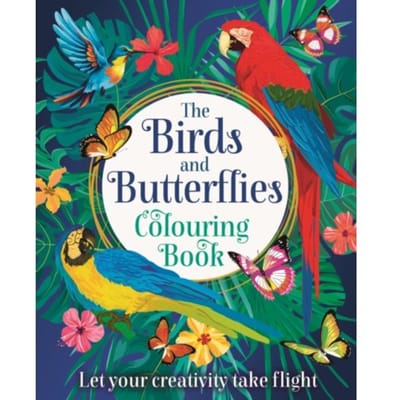 The Birds And Butterflies Colouring Book - Arcturus Creative Colouring - Tansy Willow