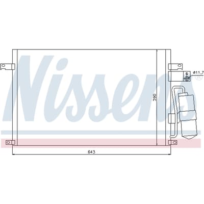 Condensator, airconditioning NISSENS 94978