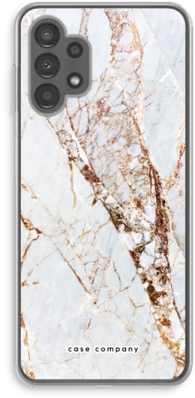 Case Company® - Hoesje geschikt voor Samsung Galaxy A13 4G hoesje - Goud marmer - Soft Cover Telefoonhoesje - Bescherming aan alle Kanten en Schermrand