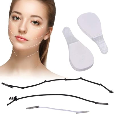 40 Stuks Gezichts Lift Sticker - Onzichtbare Dunne Tape voor V-vormige Gezichtsversteviging, Make-up Tools en Liftende Effecten