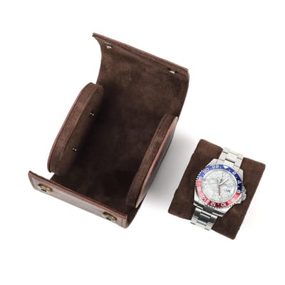 Dailygoods- Horlogebox - Handgemaakt van volnerf leer - Opbergdoos
