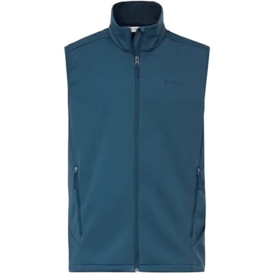 VAUDE Everhike softshell vest, functioneel vest, heren outdoor sportvest, winddicht, softshell, zonder capuchon, regular pasvorm