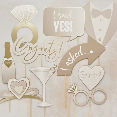 Verloving Creme & Goud - 10 stuks