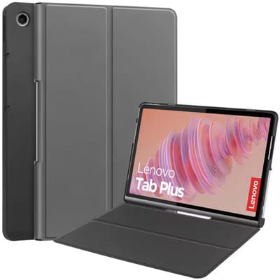 EtuiTab Lenovo Tab Plus - Tablethoes - Grijs - Magnetisch Slot - Standfunctie
