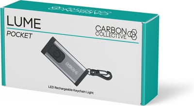 CARBON COLLECTIVE - LUME Keychain Swirl Finder - Rechargeable Spot Light - 60 Lumen