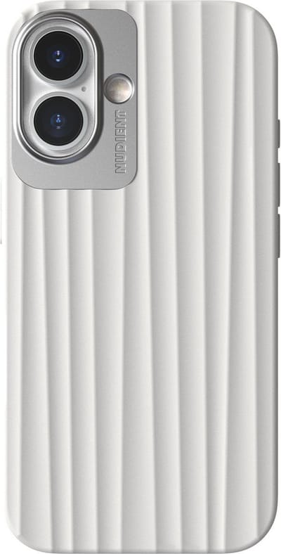 Nudient Bold MagSafe MagSafe Case geschikt voor Apple iPhone 16 Chalk - Wit