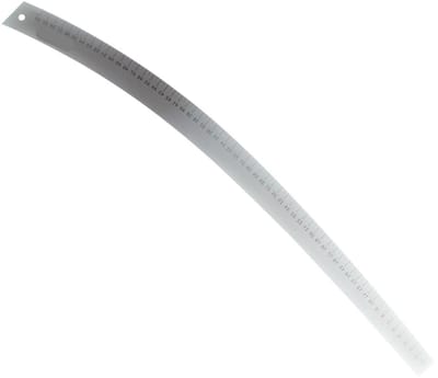 Roestvrijstalen Liniaal - Gebogen Meetlat - Modellen Tekenen - Robuust Dik Materiaal - 60 cm - Metaal