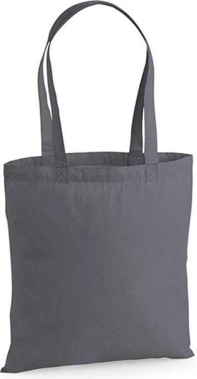 Westford Mill Premium Cotton Bag WM201 - Graphite Grey - 38 x 42 cm