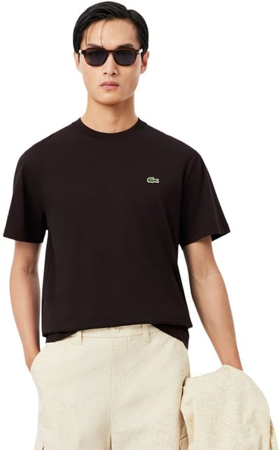 Lacoste 1HT1 Casual T-shirt heren Bruin XS