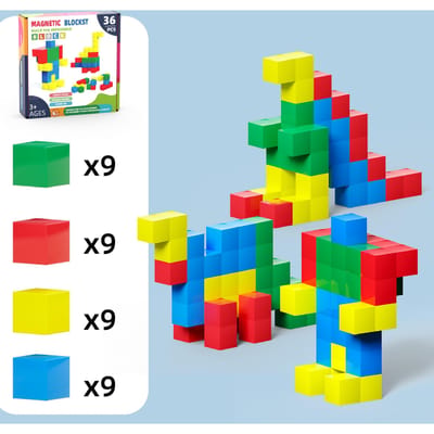 Stapelblokken Math Learning-Focused Speelgoed Ideaal Voor Kind Montessori Magisch Blok Puzzel Speelgoed Ruimtelijk Logisch Denken Trainingsspel