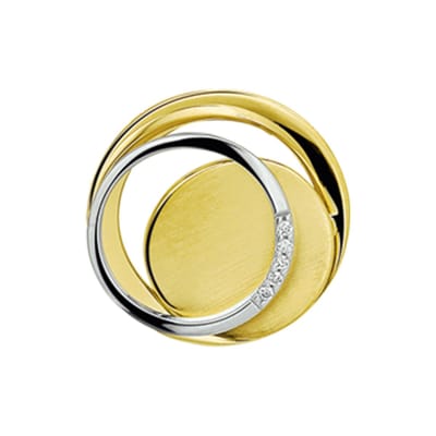 The Jewelry Collection Hanger Diamant 0.03ct H Si - Bicolor Goud