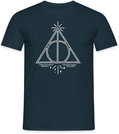 Harry Potter Het dodelijk heilig-logo T-Shirt Heren