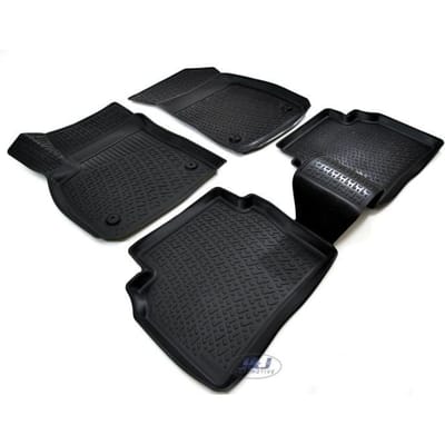Tapis De Sol En Caoutchouc - J&J AUTOMOTIVE - Opel Crossland X - Sur Mesure - Antidérapant - TPE Non Toxique noir