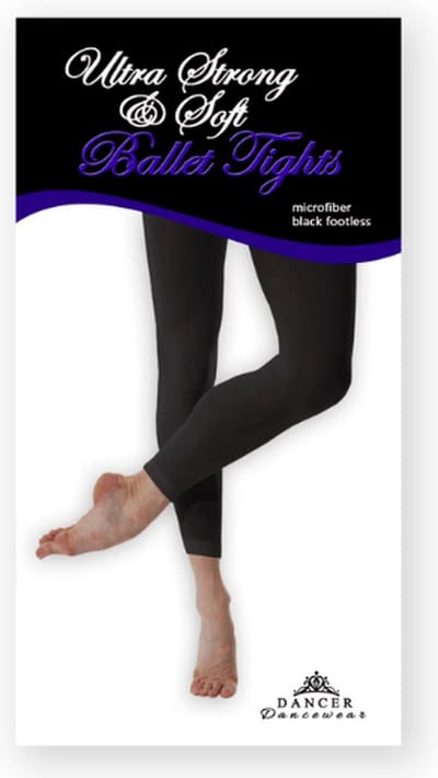 Zwarte Balletpanty | ZONDER VOET | Ballet en dans | Danspanty | Ballet panty zwart | voor meisje & dames | Maat L