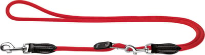 Hunter Variolijn Freestyle Nylon Rond 260x1 cm - Hondenriem - Rood
