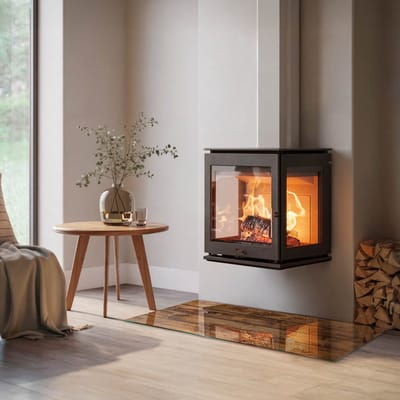 Coloray Vloerplaat Houtkachel - Plaat voor Onder Houtkachel - 120 cm x 60 cm - Open Haard Accessoires - Bruin Vloerplaat Kachel - Vloerplaat Voor Kachel - Plaat onder Houtkachel - Kachel Onderplaat - Plaat Kachel