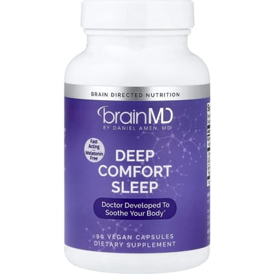 BrainMD, Deep Comfort Slaap, 90 Plantaardige Capsules
