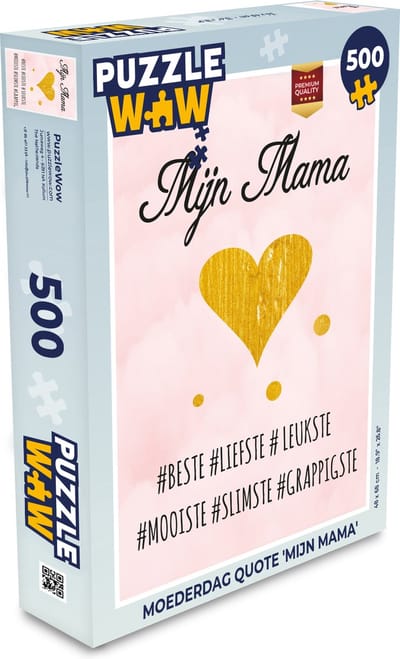 Puzzel Quotes - Moeder - Spreuken - Mijn mama - Legpuzzel - Puzzel 500 stukjes