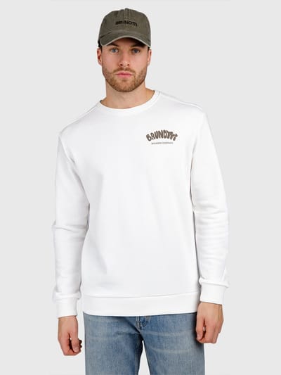 Brunotti - Bronson - Sweater Snow - Heren - 100% Katoen - Regular Fit - M