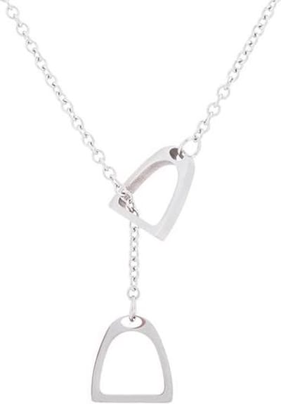 24/7 Jewelry Collection Hoefijzer Ketting - Paard - Lasso - Lariat - Zilverkleurig