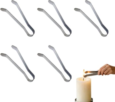 Kaarsblusser - Kaars Pincet - Veilig Doen - Hittebestendig Staal - 10 cm - Zilver