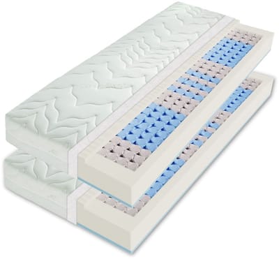 matras 180x200 (set 2 x 90 x 200) - 22 cm dik - 7 zones - Sleepneo - koudschuim - H2/H3 - zacht