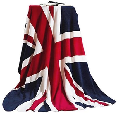 Luxe Fleece Deken met Britse Vlag voor Bed en Bank