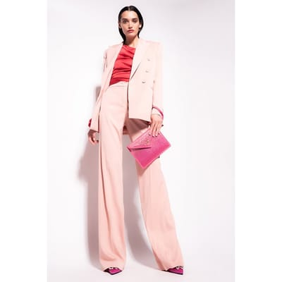 PINKO Elegante Giacca Enver Satin Lucido Cameo Rose Size: 44 | Blazers Outlet | Dames | Roze