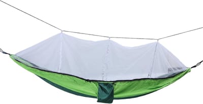 Hangmat voor buiten - Draagbaar kampeerbed - Ontspannen in de natuur - Sterke nylon stof - 260 x 140 cm