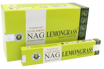 Golden nag lemongrass - wierook - wierookstokjes - geurstokjes - doos 12 stuks