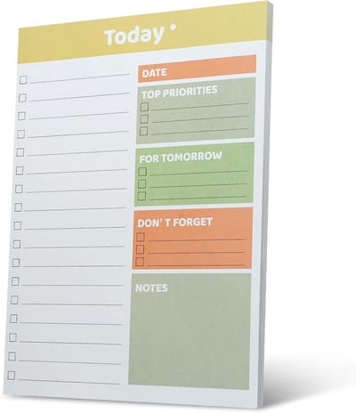 A4 Dagplanner met Checklist en Prioriteiten Ongedateerd To Do Lijst Pad voor Werk en Thuis