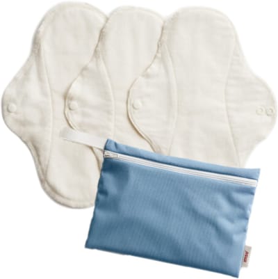 ImseVimse wasbaar maandverband Normaal/dagverband met wetbag - wit - 3 stuks