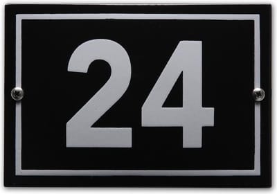 Huisnummer model Phil nr. 24