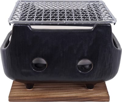 Konro Grill - Bizen Black 18,5cm - Shichirin - Yakitori Grill - Japanse Barbecue - Hibachi BBQ