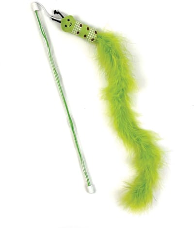 Happy pet tabby patch kattenhengel rups groen 40x7,5 cm