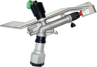 Professionele Sproeier - Gazon Sproeier - Grasland Irrigatie - Bereik tot 28m - 15 inch - Zwart Zilver