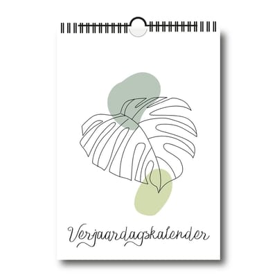 Verjaardagskalender botanical