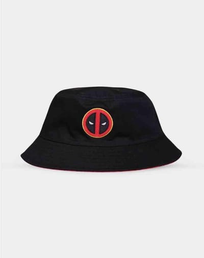 Marvel Deadpool Bucket hat / Vissershoed Reversable Zwart/Rood