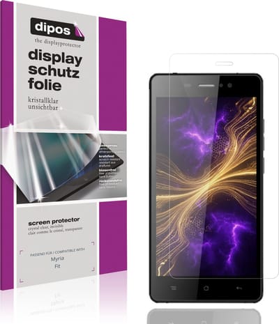 dipos – 4x Beschermfolie geschikt voor Myria Fit | Krasbestendige & heldere Screenprotector Ultra-Thin
