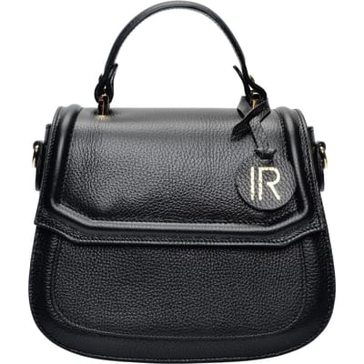 Isabella Rhea Zwart Rundleer Tas