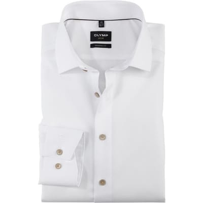 OLYMP Luxor Overhemd, Modern Fit, Global Kent, Wit