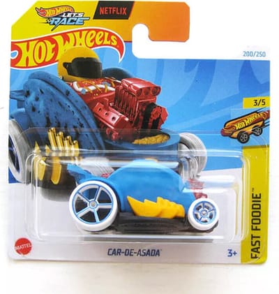 HOT WHEELS CAR DE ASADA 200/250 FAST FOODIE 3/5