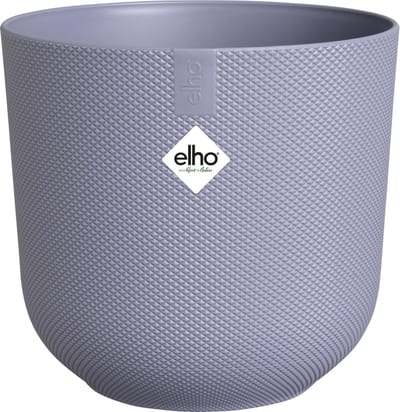 Elho Jazz Rond 23 Bloempot voor Binnen - Woonaccessoire van 100% Gerecycled Plastic - Ø 23.1 x H 21.5 cm - Lavendel lila