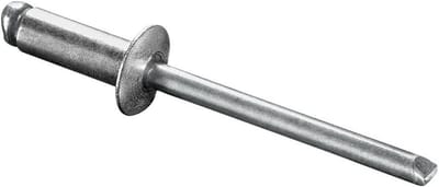 Blindklinknagels Platte Kop - Aluminium Staal - Vastzetten Materialen - Industriële Kwaliteit - 4.8 x 55 mm - Zilverkleurig