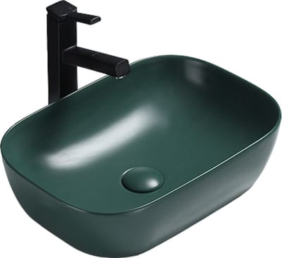 Mexen Rita opbouw wastafel 45 x 32 cm, donkergroen mat - 21084547